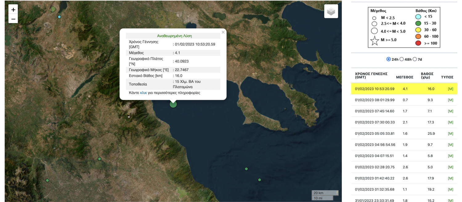 seismos platamona